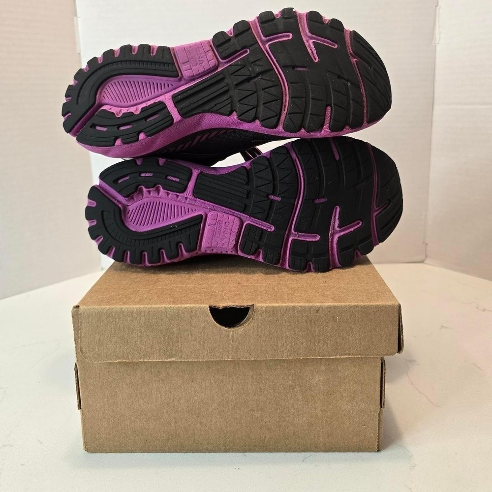 Brooks Adrenaline GTS 20 Black Purple Running Shoes Women- 9.5 - Picture 5 of 7
